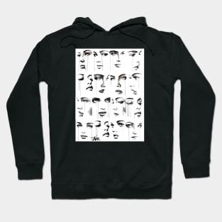 16 faces Hoodie